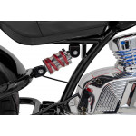 Elektrická motorka Chopper Warrior - čierna